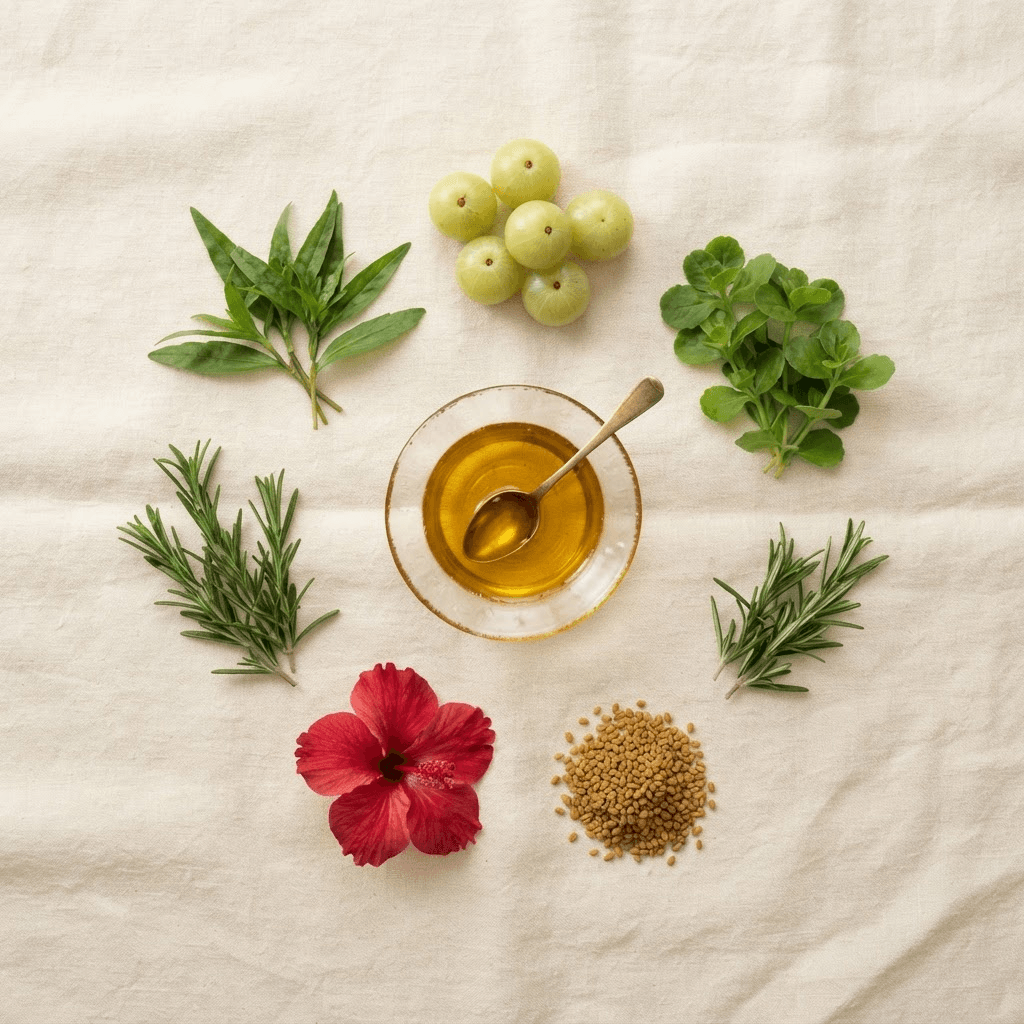 Botanical Ayurvedic ingredients used in Elixir